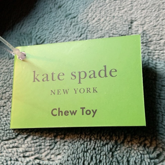 Kate Spade Hot Pink chew toy with squeaker 6"x4" never used- in original bag NWT - Picture 2 of 11